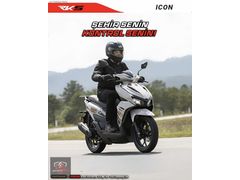 AKS MOTOR İCON 50 NAKİTE ÖZEL KARTA 12 TAKSİT İMKANI KASK HEDİYE