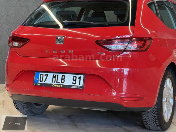 2016 SEAT LEON 1.6 TDİ DSG KIRMIZI LED FAR 2 PARÇA BOYALI
