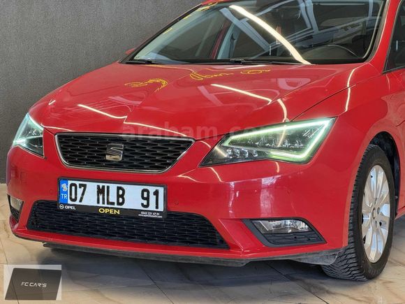 2016 SEAT LEON 1.6 TDİ DSG KIRMIZI LED FAR 2 PARÇA BOYALI
