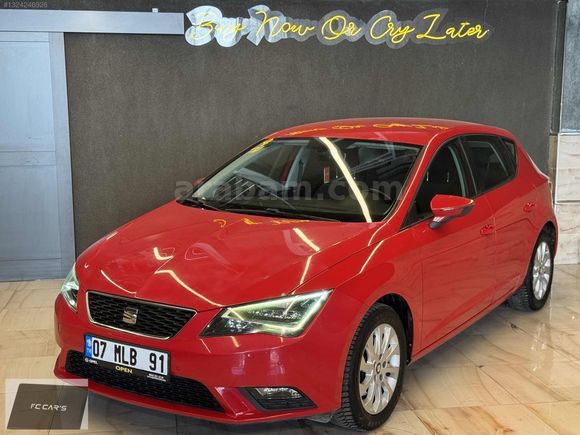 2016 SEAT LEON 1.6 TDİ DSG KIRMIZI LED FAR 2 PARÇA BOYALI