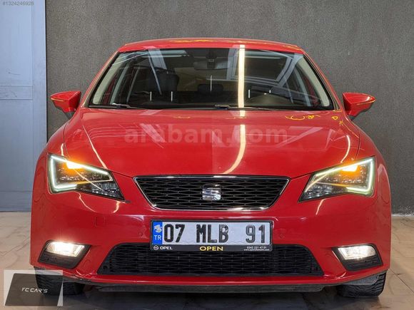 2016 SEAT LEON 1.6 TDİ DSG KIRMIZI LED FAR 2 PARÇA BOYALI