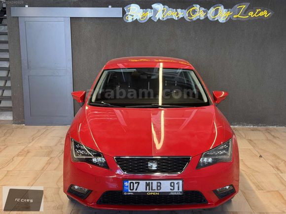 2016 SEAT LEON 1.6 TDİ DSG KIRMIZI LED FAR 2 PARÇA BOYALI