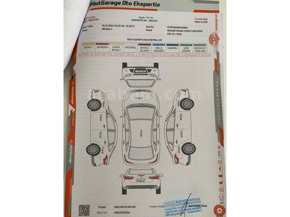 Sahibinden Renault Megane 1.5 Blue DCI Touch 2020 Model 