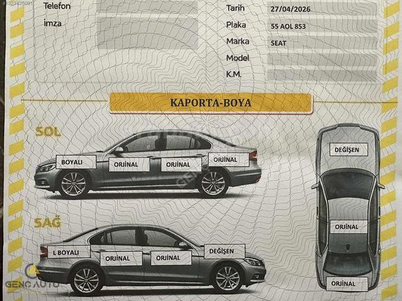 GENÇ AUTO-EXPER GARANTİLİ K-K 12 TAKSİT MÜKEMMEL TEMİZLİKTE