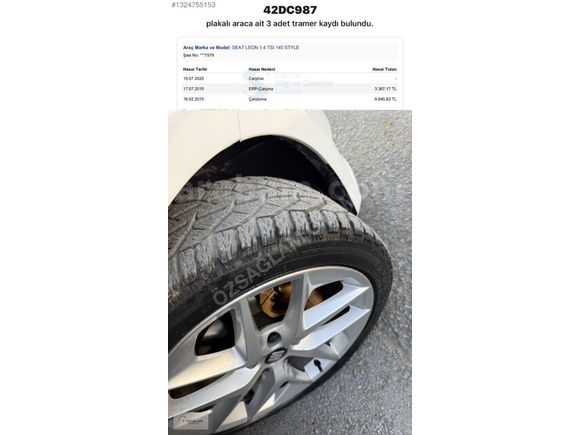 ÖZSAĞLAM'dan 2013 Leon 1.4 TSI 140 Ps //FR 186binde Sunroof+Led