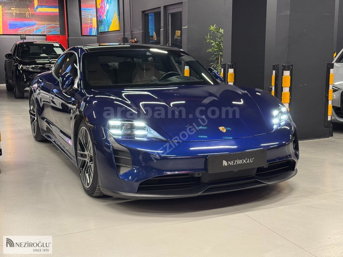 Galeriden Porsche Taycan Elektrik 4S Performance Plus 2021 Model Ankara 73.304 km Mavi 3