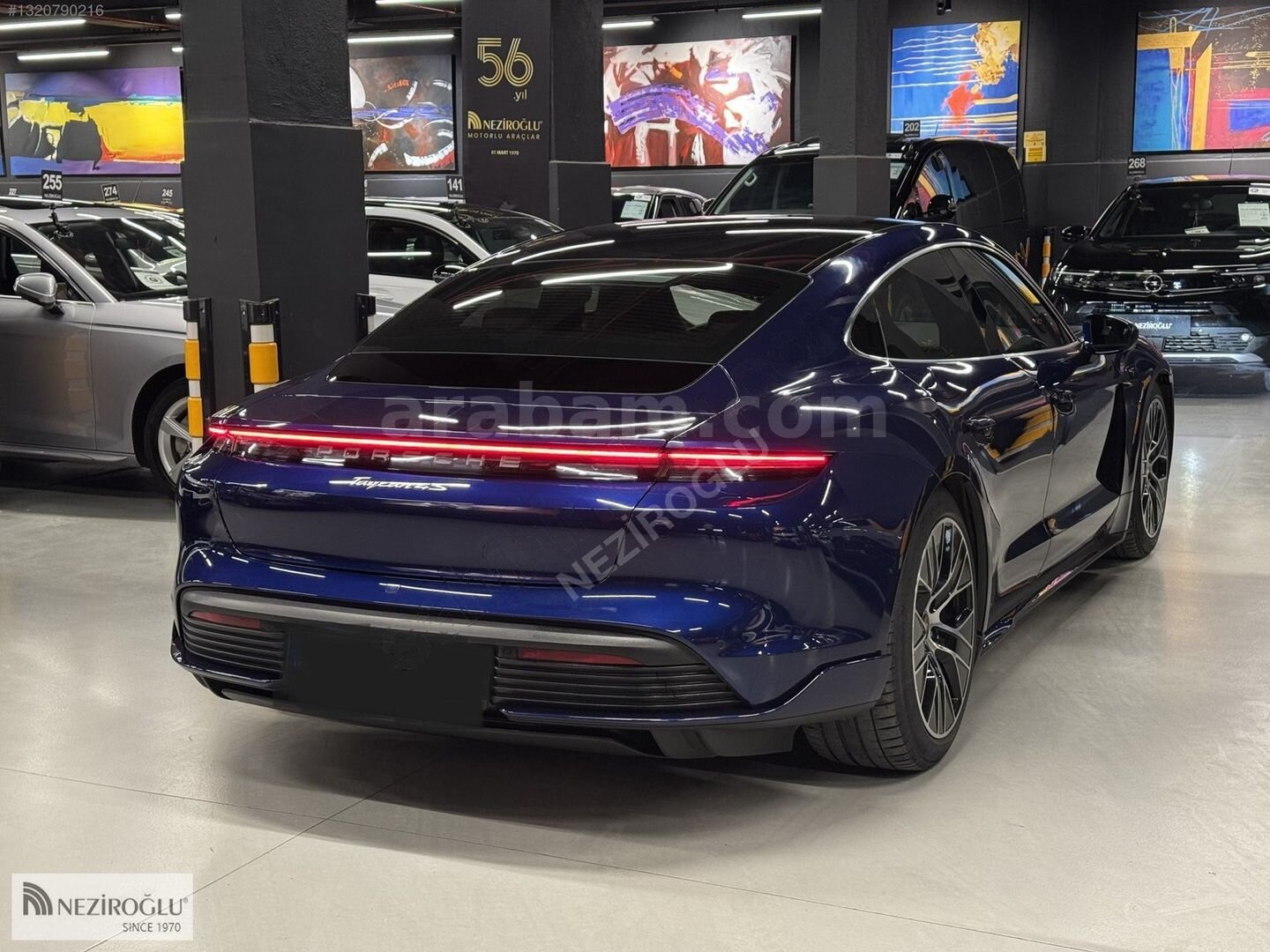 Galeriden Porsche Taycan Elektrik 4S Performance Plus 2021 Model Ankara 73.304 km Mavi 6