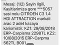 Sahibinden Citroen C3 1.4 e-HDi Confort 2012 Model 
