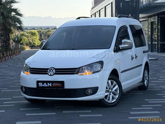 2012 Caddy 1.6 TDI Comfortline TEK DEĞİŞENLİ KAR BEYAZ 260 BİNDE