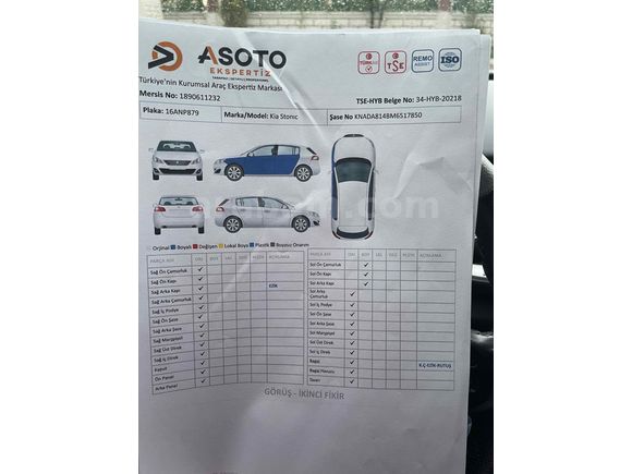 Sahibinden Kia Stonic 1.4 MPI Cool 2020 Model 