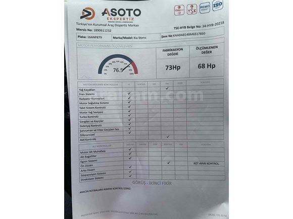 Sahibinden Kia Stonic 1.4 MPI Cool 2020 Model 