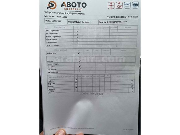 Sahibinden Kia Stonic 1.4 MPI Cool 2020 Model 