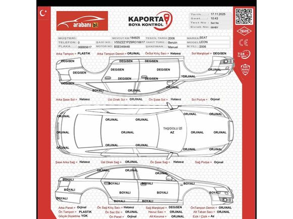 Sahibinden temiz Seat Leon 1.6 Stylance 2006 Model 