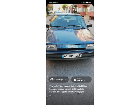 Sahibinden Renault R 9 1.4 Broadway RL 2000 Model  260.000 km Mavi