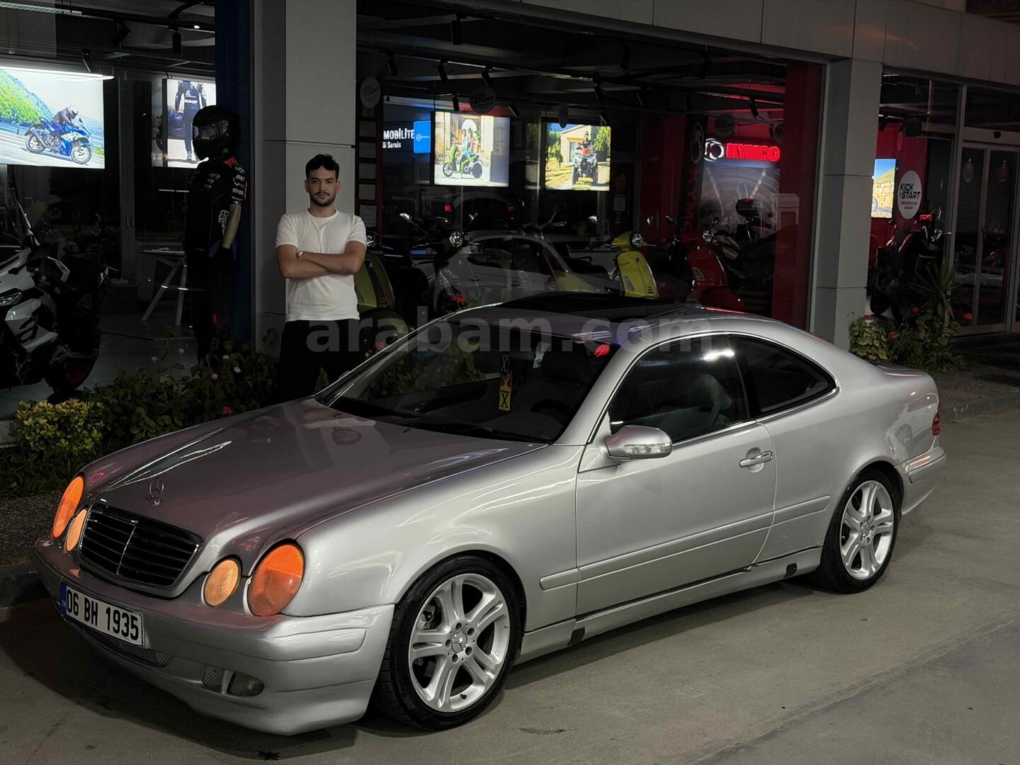 Sahibinden Mercedes - Benz CLK 200 Kompressor Elegance 2001 Model Samsun 442.000 km Gri 5