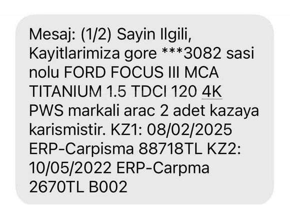 Sahibinden Ford Focus 1.5 TDCi Titanium 2015 Model 