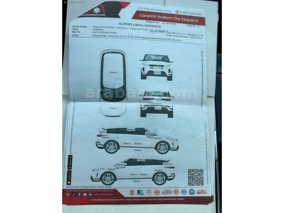 2018 MODEL HATASIZ RANGE ROVER 2.0 TD4 R-DYNAMİC S 224.000 KM