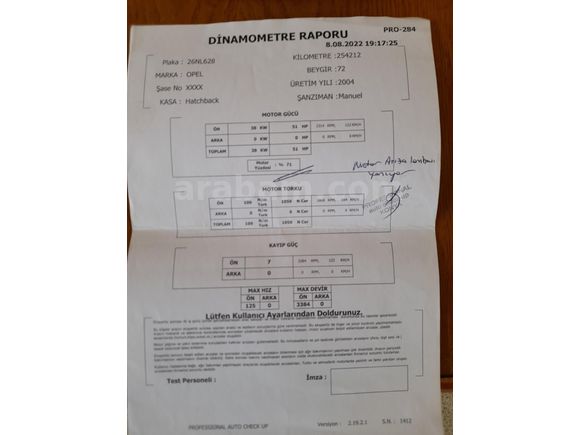 Galeriden Opel Corsa 1.2 Essentia 2004 Model Konya