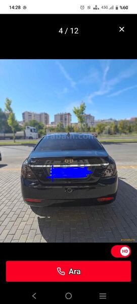 Sahibinden Geely Emgrand 1.5 GSL Premium 2011 Model Sivas 111.500 km Siyah 1