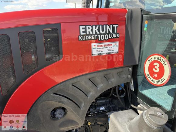 2019 ERKUNT KUDRET 100 LÜKS SIFIR GİBİ TERTEMİZ TRAKTÖR