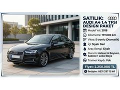 Sahibinden Audi A4 Sedan 1.4 TFSI Design 2018 Model 