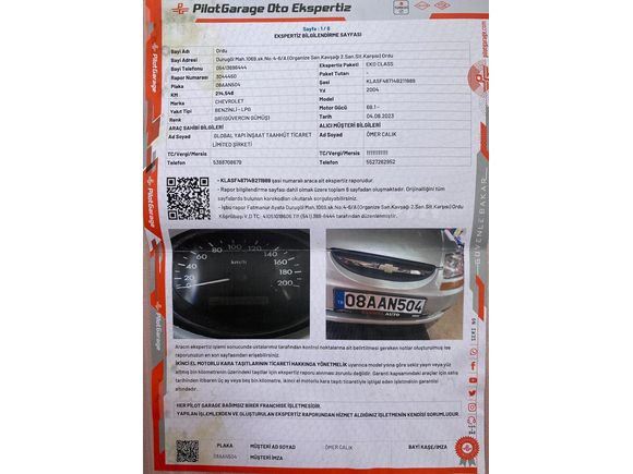 Sahibinden Chevrolet Kalos 1.4 SX 2004 Model