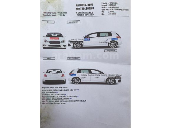 Sahibinden Chevrolet Kalos 1.4 SX 2004 Model