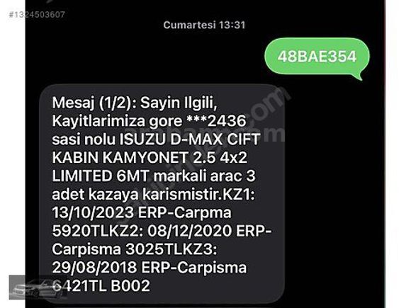 AKÇA OTO 2017 ISUZU D-MAX 2.5 ÇİFT KABİN 4X2 LİMİTED 6 İLERİ