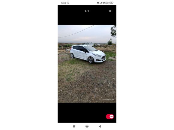 Sahibinden Ford Fiesta 1.25 Trend X 2016 Model  244000 km Beyaz
