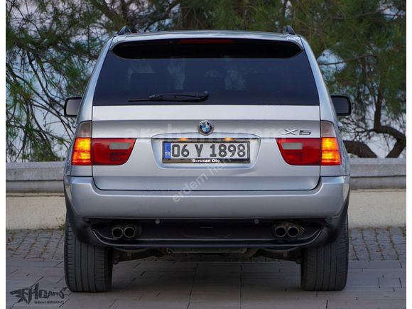 ERDEM'den 2000 BMW X5 4,4 V8 Gümüş Gri - Siyah Full Hatasız