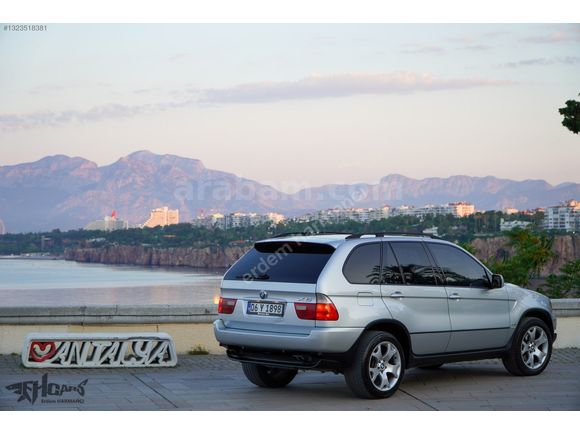 ERDEM'den 2000 BMW X5 4,4 V8 Gümüş Gri - Siyah Full Hatasız
