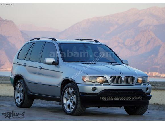 ERDEM'den 2000 BMW X5 4,4 V8 Gümüş Gri - Siyah Full Hatasız