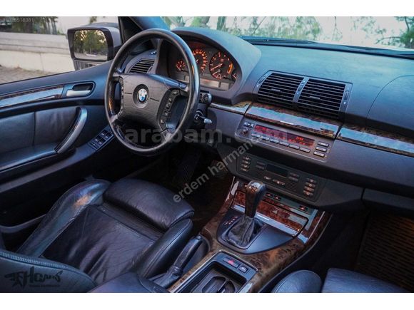 ERDEM'den 2000 BMW X5 4,4 V8 Gümüş Gri - Siyah Full Hatasız