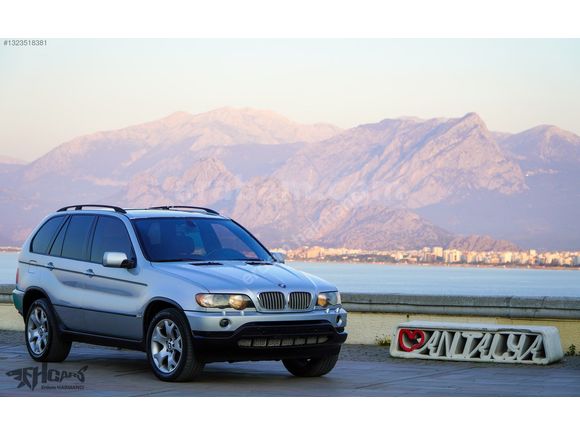 ERDEM'den 2000 BMW X5 4,4 V8 Gümüş Gri - Siyah Full Hatasız