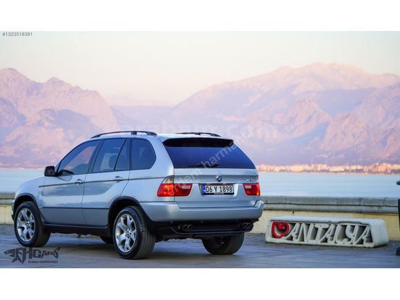 ERDEM'den 2000 BMW X5 4,4 V8 Gümüş Gri - Siyah Full Hatasız