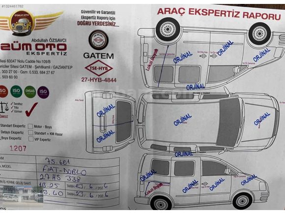 2023 MODEL 1.6 MAXİ DOBLO 75.000 KM'DE
