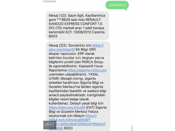 ÖNDE OTOMOTİV 1.5DCI KANGO PANELVAN BOYASIZ