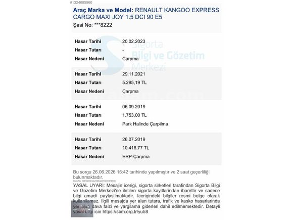 BARIŞ MOTORS'dan KANGO MAXİ %20 FATURALI