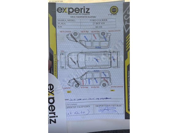 Galeriden Ford Tourneo Courier 1.5 TDCi Delux 2017 Model Gaziantep