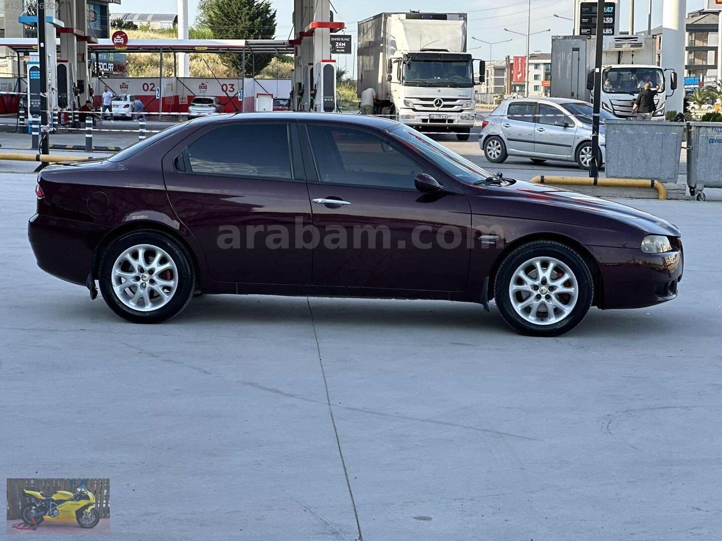 Galeriden Alfa Romeo 156 1.6 TS Distinctive 2005 Model Yalova 260.000 km Bordo 5