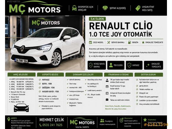 ''MÇ MOTORS''HATASIZ ORJİNAL OTM./İLK ELDEN/FULL BAKIMLI/START-S