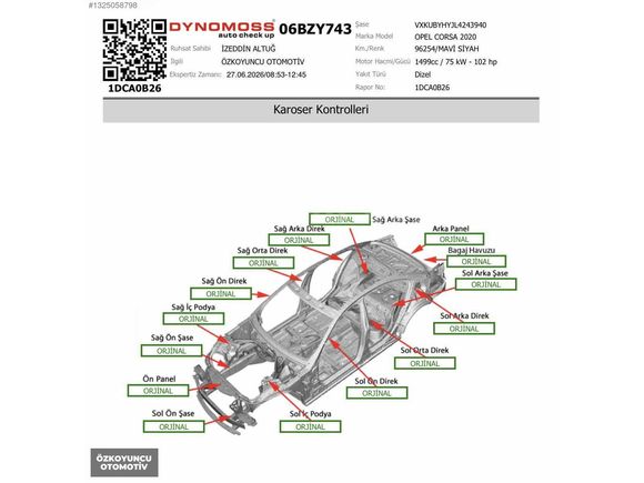 2020 "HATASIZ 96.000KM" OPEL CORSA 1.5D İNNOVATİON ÖZELSERİ FULL