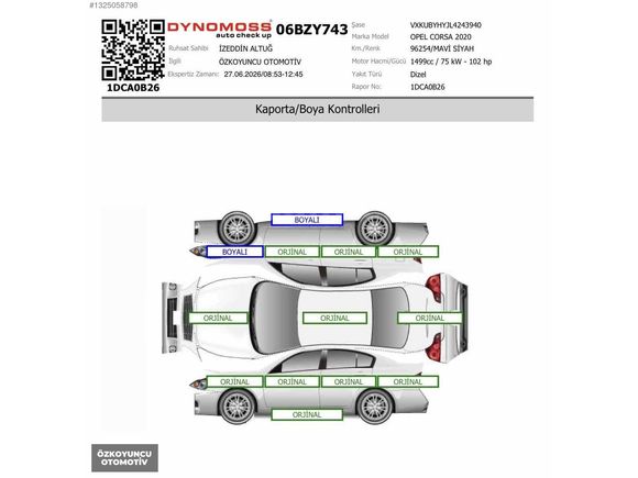 2020 "HATASIZ 96.000KM" OPEL CORSA 1.5D İNNOVATİON ÖZELSERİ FULL