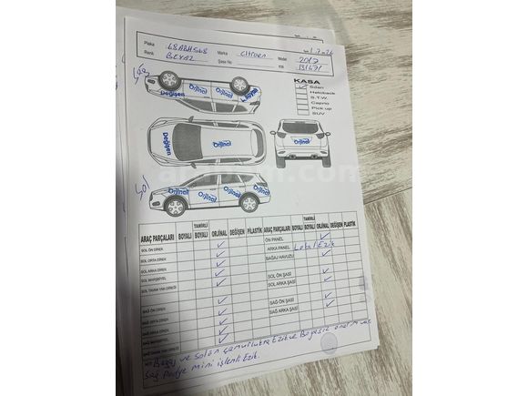 Memurdan Citroen C-Elysée 1.6 HDi Exclusive 2017 Model Nevşehir  Beyaz