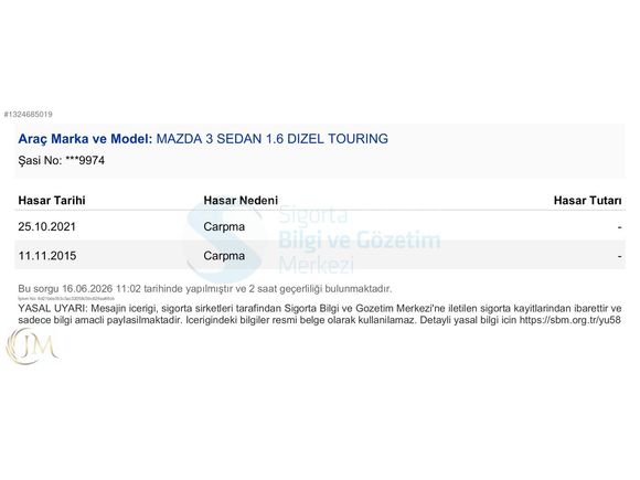 2012 MODEL MAZDA 3 1.6 DİZEL 1 PARÇA BOYALI BAKIMLI TERTEMİZ