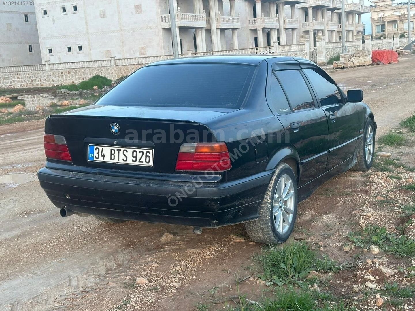 Galeriden BMW 3 Serisi 316i Standart 1994 Model Mardin 500.000 km Siyah 7