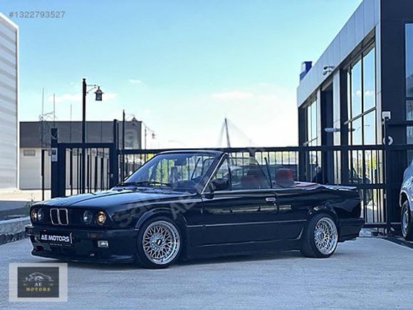 | AE MOTORS | E30CABRİO-M20B25 RUHSATLI-1987-BORDO TENTE-BBS RS2
