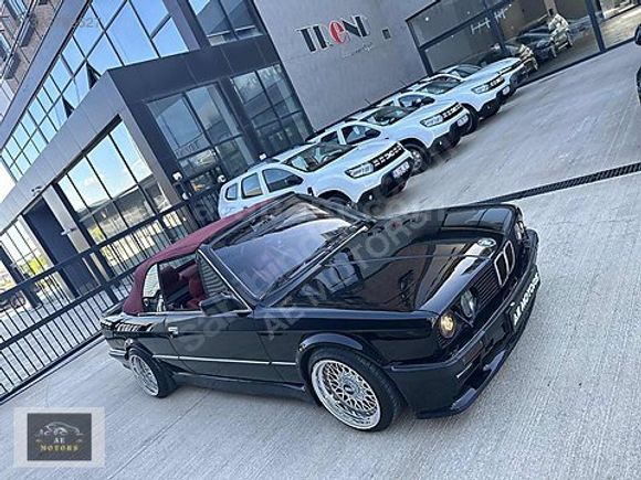 | AE MOTORS | E30CABRİO-M20B25 RUHSATLI-1987-BORDO TENTE-BBS RS2