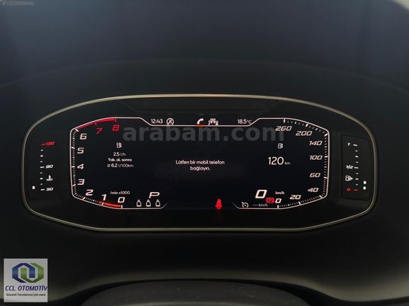 2023 SEAT ATECA 1.5 EcoTSI FR DSG CAM TAVANLI CCL A.Ş'DEN