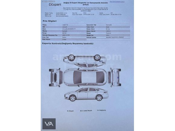 VEST AUTO | ORİJİNAL FLUANCE 1.5 DYNAMİC DİZEL OTOMATİK